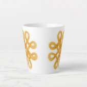 GOLD CELTIC KNOT Latte Tasse (Vorderseite)