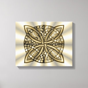 Gold Celtic Knot Original Design Leinwanddruck