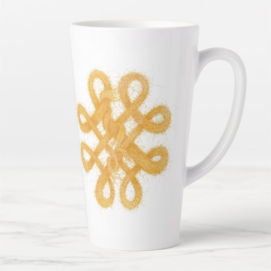GOLD CELTIC KNOT Tall Tape Tasse (Rechts)
