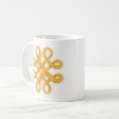 GOLD CELTIC KNOT White Tasse (Vorderseite Links)