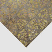 Gold Celtic Trinity Knot Decoupage Tissue Paper Seidenpapier (Detail)