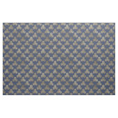 Gold Celtic Triskele Spiralen auf Navy Blue Stoff (Fat Quarter (45,7 x 55,9 cm))