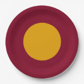 Gold Centered Custom Party Plate Pappteller (Vorderseite)
