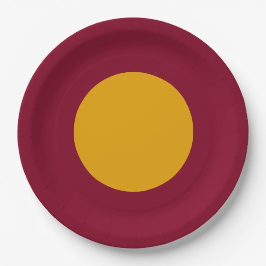 Gold Centered Custom Party Plate Pappteller (Vorderseite)