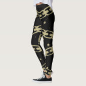 Gold Chain Imitate Gold Constellation Stars Moon Leggings (Links)
