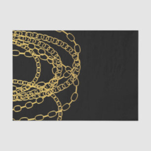 Gold Chains Black Hip Hop Tanz Geburtstagsparty Seidenpapier