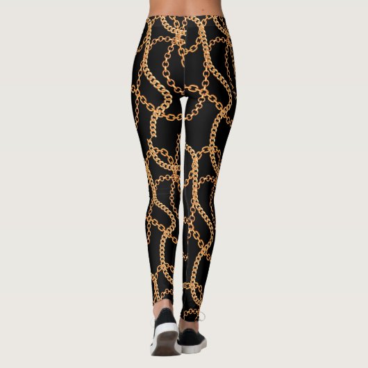 Gold Chains Luxury Leggings (Rückseite)