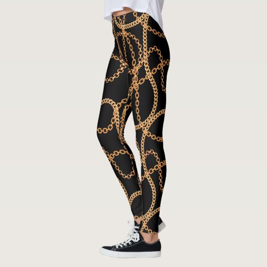 Gold Chains Luxury  Leggings (Links)