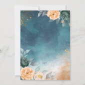 Gold Chalice Green Rose Erste Heilige Kommune Einladung (Rückseite)