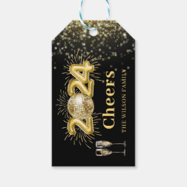 Gold Champage Chef Neujahr Familienurlaub G Geschenkanhänger