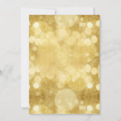 Gold Champagne Bubbles 21. Geburtstag Einladung (Rückseite)