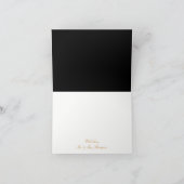 Gold Champagne Bubbles Engagement Party Danke (Innenseite)