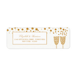 Gold Champagne Bubbles Wedding