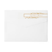 Gold Champagne Bubbles Wedding (Rückseite)