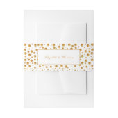Gold Champagne Bubbles Wedding Einladungsbanderole (Vorderseite Beispiel)