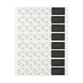 Gold Champagne Cheers Stilvolle New Year Address (Bogen)