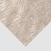 Gold Champagner Glitzer Zebra Druckglas Seidenpapier (Ausschnitt)