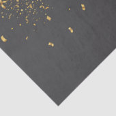 Gold Champagner Prost Neujahr Seidenpapier (Detail)