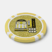 Gold Champion Slots Casino Imitate Glitzer Pokerchips (Einzeln)