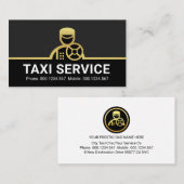 Gold Chauffeur Fahrer fahren Visitenkarte (Vorne/Hinten)