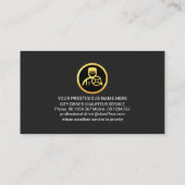 Gold Chauffeur Visitenkarte (Rückseite)