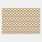 Gold Cheerleader Pom Pom Muster Geschenkpapier Set (Vorderseite)