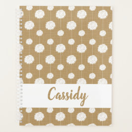 Gold Cheerleader Pom Pom Muster Planer