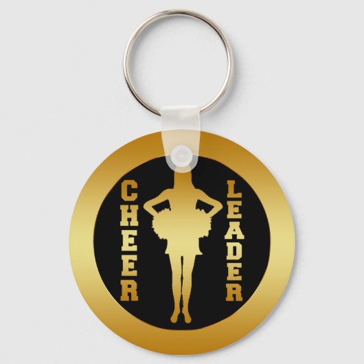 GOLD CHEERLEADER SCHLÜSSELANHÄNGER (Vorderseite)