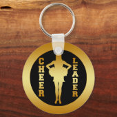 GOLD CHEERLEADER SCHLÜSSELANHÄNGER (Vorderseite)