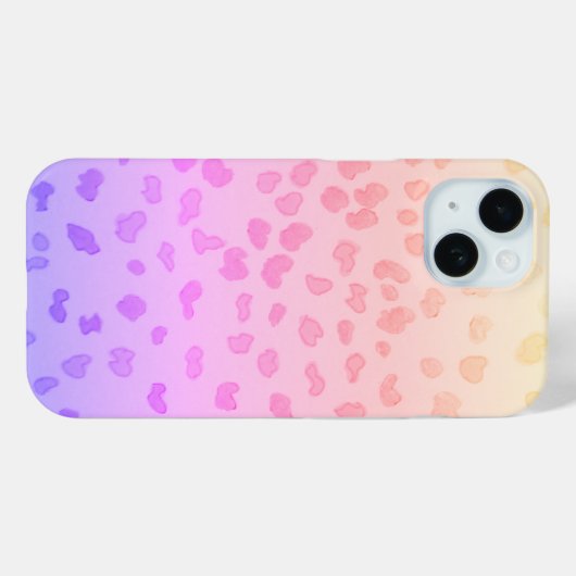 Gold Cheetah iPhone Case (Rückseite (Horizontal))