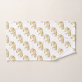 GOLD CHEETAH JUNGLE WHITE BADEZIMMER TOWEL SET (Handtuch)