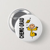 Gold-CHEMO ABSOLVENT 1 (Kindheits-Krebs) Button (Vorne & Hinten)