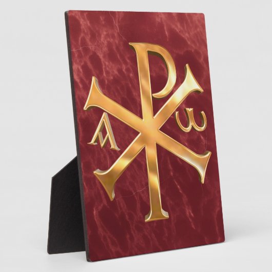 Gold Chi-Rho Fotoplatte (Seite)
