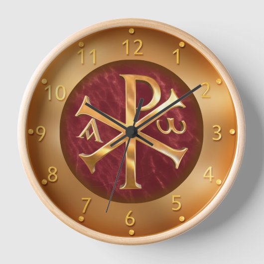 Gold Chi-Rho Uhr (Vorderseite)