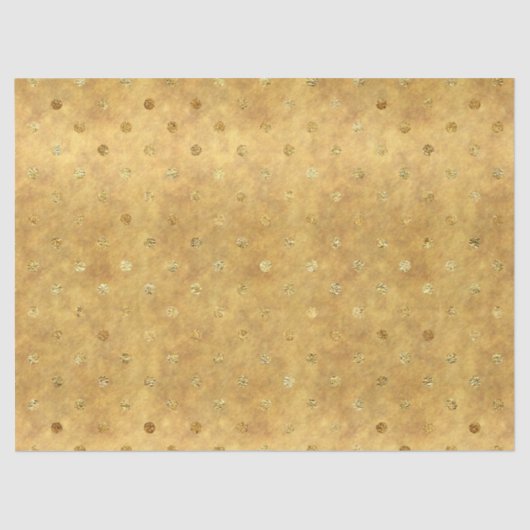 Gold Chic Dots Seidenpapier (Vorderseite)