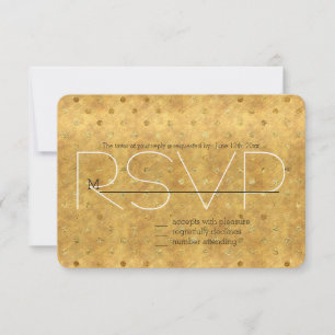 Gold Chic Dots UAWG RSVP Karte