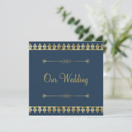 Gold Chic Hochzeitseinladung Einladung
