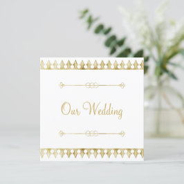 Gold Chic Hochzeitseinladung Einladung