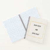 Gold Chic Motivationszitat Notizblock (Innenseite)