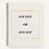 Gold Chic Motivationszitat Notizblock (Vorderseite)