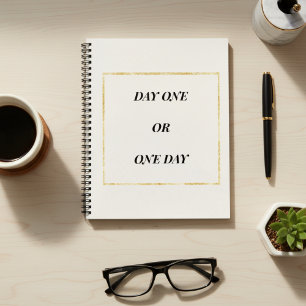 Gold Chic Motivationszitat Notizblock