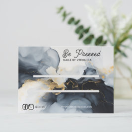 Gold-Chic-Taste auf Nagelwandkarte Dankeskarte