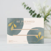 Gold-Chic-Taste auf Nagelwandkarte Dankeskarte (Stehend Vorderseite)