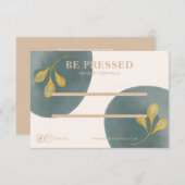 Gold-Chic-Taste auf Nagelwandkarte Dankeskarte (Vorne/Hinten)