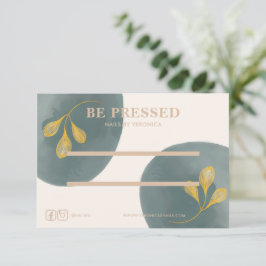 Gold-Chic-Taste auf Nagelwandkarte Dankeskarte