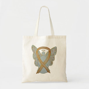 Gold Childhood Cancer Awareness Ribbon Tote Bag Tragetasche