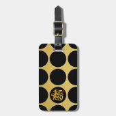 Gold Chinesisch Papercut Black Dos G Gepäckanhänge Gepäckanhänger (Vorderseite vertikal)