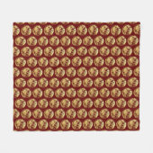 Gold Chinesische Papierschnitt Tiger Jahr wählen F Fleecedecke (Vorderseite (Horizontal))