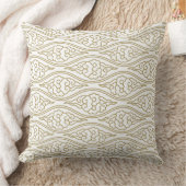 Gold Chinesische Wolken Muster Pillow Kissen (Decke)