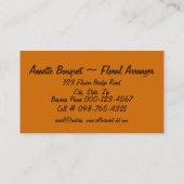 Gold Chips Artwork Visitenkarte (Rückseite)